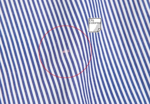 サカイsacai 裾ドローストリングストライプシャツ 青白1 K-126404_010
