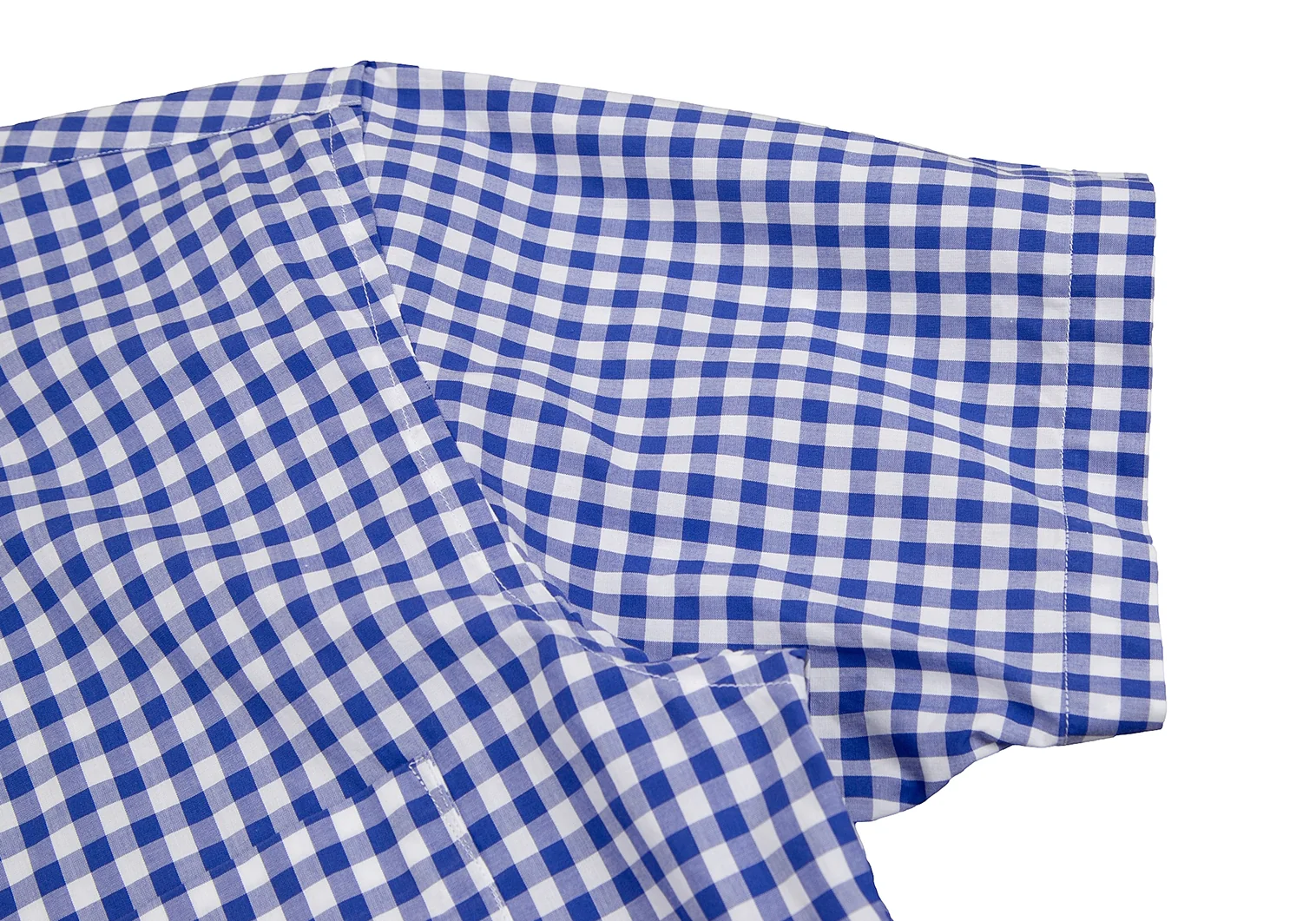トリココムデギャルソン　青いチェック柄 半袖シャツ AD2017 コムデギャルソンシャツCOMME des GARCONS SHIRT ギンガム