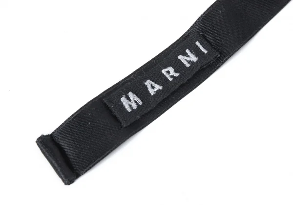 マルニMARNI ビジューリボンネックレス 黒緑他 K-126414_010
