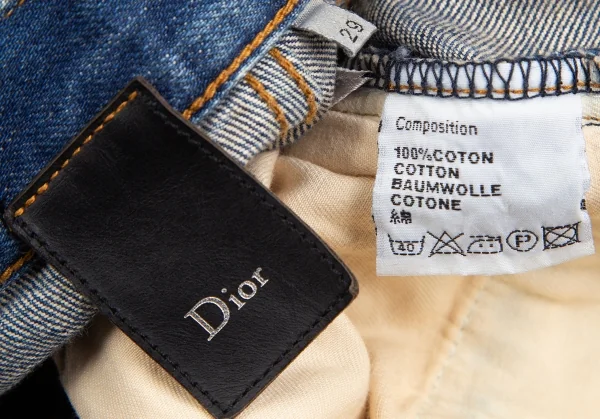 ディオールオムDior homme 爪痕ウォッシュデニムパンツ インディゴ29 K-126435_019