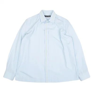 ISSEY MIYAKE MEN Cotton Broad Stitch Design Long Sleeve Shirt