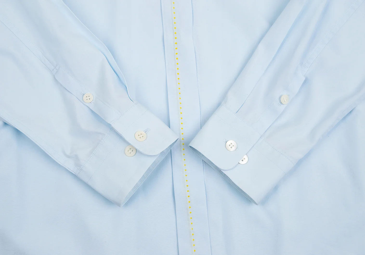 ISSEY MIYAKE MEN Cotton Broad Stitch Design Long Sleeve