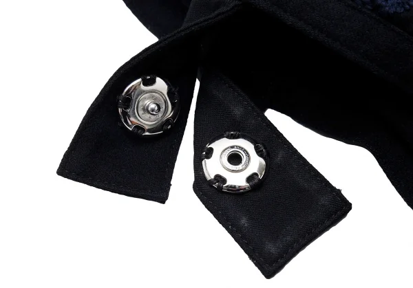 Yohji Yamamoto NOIR Gathered Floral Embroidery Hand Bag K-126508_012