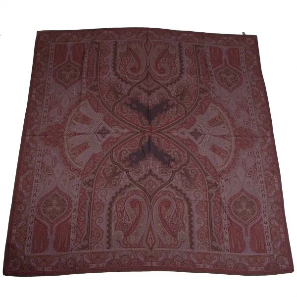 ETRO Wool Silk Paisley Large Size Stole K-126509_002