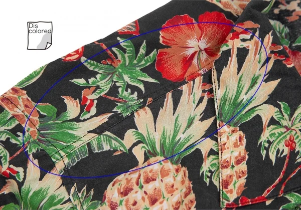 マドモアゼルノンノンMademoiselle NON NON コットンアロハシャツ 黒マルチM位 K-126518_004