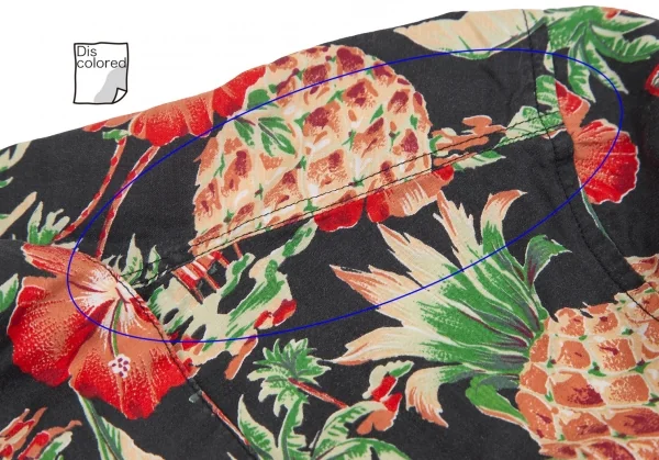 マドモアゼルノンノンMademoiselle NON NON コットンアロハシャツ 黒マルチM位 K-126518_005