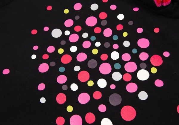 トクコプルミエヴォルTOKUKO 1er VOL 袖ニット切替ランダムドットチュニック 黒9 K-126526_005