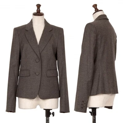 ジョセフJOSEPH ウールナイロンストレッチテーラードジャケット グレー