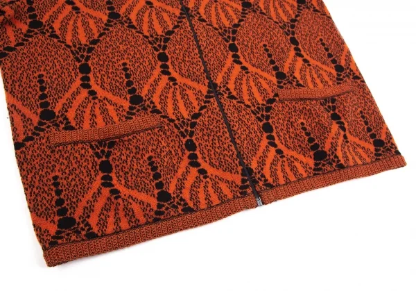 ミッソーニMISSONI ジップアップニットブルゾン オレンジ黒S K-126536_007