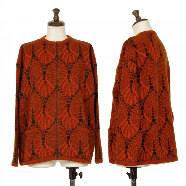 ミッソーニMISSONI ジップアップニットセットアップ オレンジ黒S 40 K-126538_002