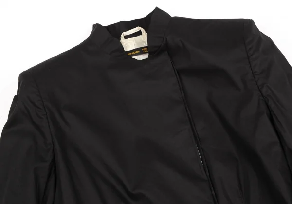 アレキサンダーマックイーンAlexander McQUEEN コットンフライフロントジャケット 黒40 K-126539_003