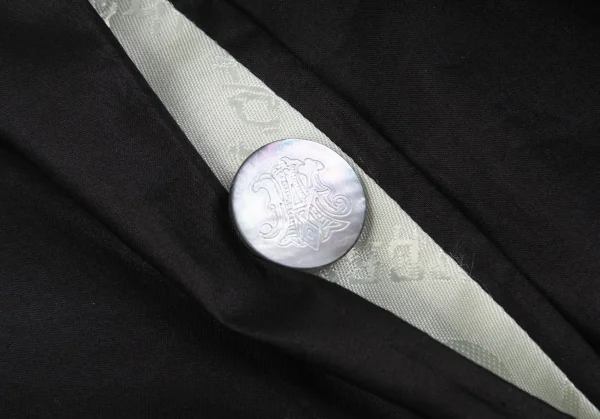 アレキサンダーマックイーンAlexander McQUEEN コットンフライフロントジャケット 黒40 K-126539_005