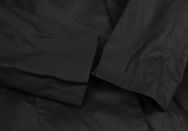 アレキサンダーマックイーンAlexander McQUEEN コットンフライフロントジャケット 黒40 K-126539_007