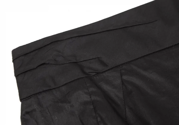 アレキサンダーマックイーンAlexander McQUEEN コットンバックスリットスカート 黒40 K-126540_004