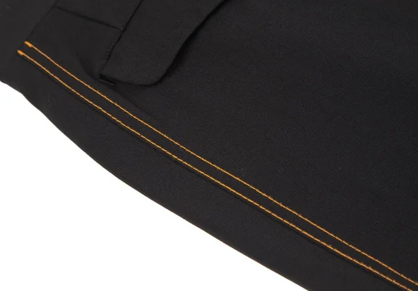 コムデギャルソン オムCOMME des GARCONS HOMME ウールギャバパッチポケットセットアップ 黒オレンジM・L K-126551_013