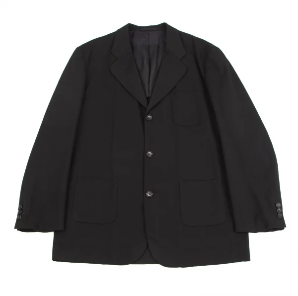 コムデギャルソン オムCOMME des GARCONS HOMME ウールギャバパッチポケットセットアップ 黒オレンジM・L K-126551_002