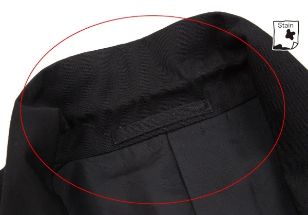 コムデギャルソン オムCOMME des GARCONS HOMME ウールギャバパッチポケットセットアップ 黒オレンジM・L K-126551_004