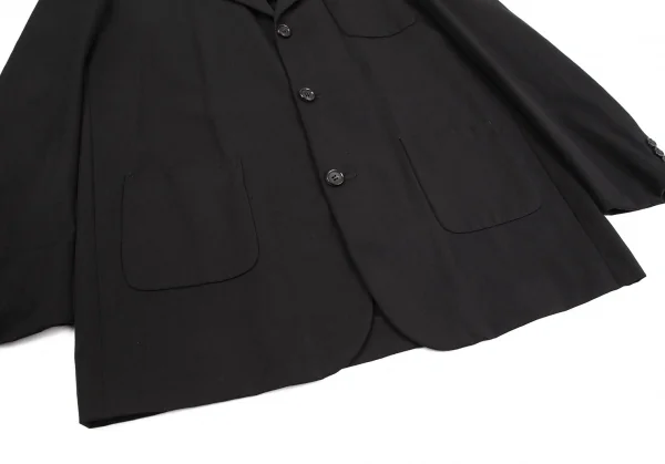 コムデギャルソン オムCOMME des GARCONS HOMME ウールギャバパッチポケットセットアップ 黒オレンジM・L K-126551_007