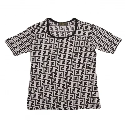 FENDI jeans Zucca Printed T-shirt