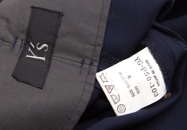 Y's Wool Poly Sleeveless Jacket & Wide Pants K-126584_020