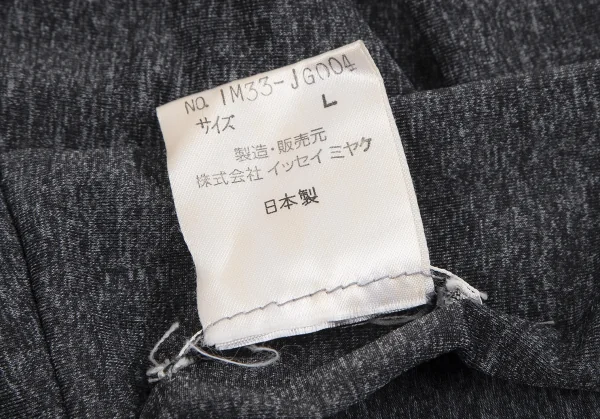 イッセイミヤケISSEY MIYAKE レーヨンポリストレッチチューブトップ チャコールL K-126613_012