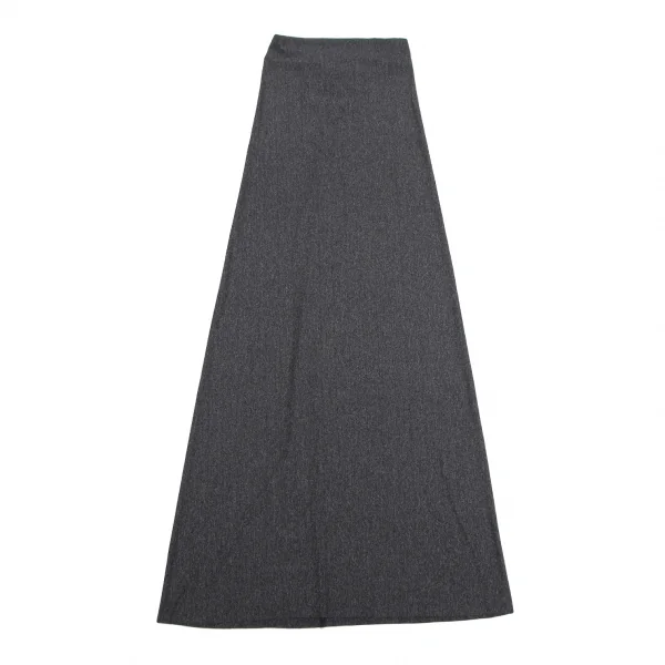 イッセイミヤケISSEY MIYAKE レーヨンポリストレッチチューブトップ チャコールL K-126613_002