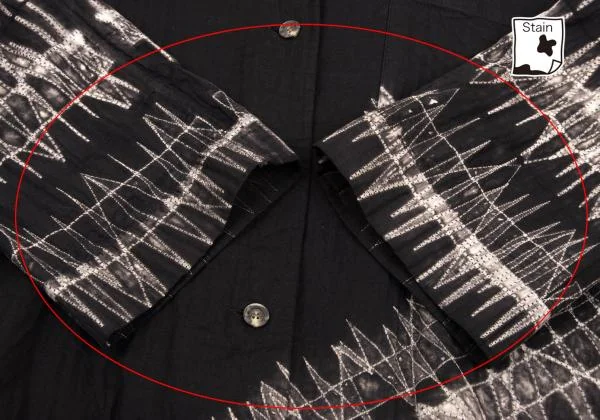 ISSEY MIYAKE Sashiko Discharge Printing Shirt K-126621_008