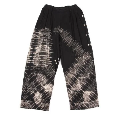 ISSEY MIYAKE Sashiko Discharge Printing Wide Pants