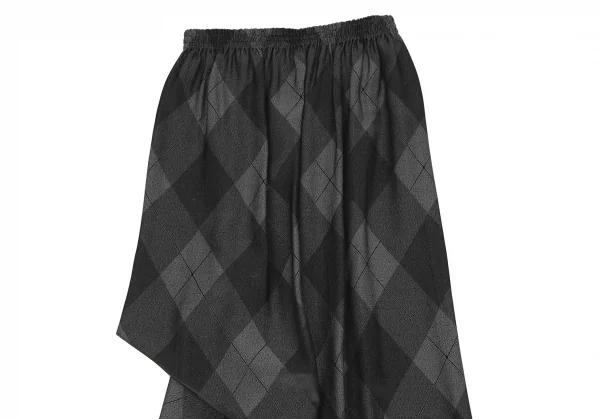 ISSEY MIYAKE Bias Check Printed T Shirt & Skirt  K-126626_010