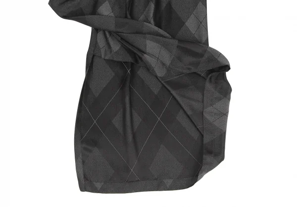 ISSEY MIYAKE Bias Check Printed T Shirt & Skirt  K-126626_015