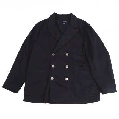 45rpm おこめチノの908P コインボタンダブルジャケット 紺