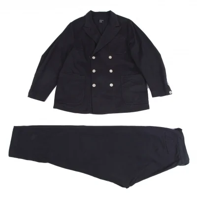 45rpm おこめチノの908ポッポ ダブルセットアップスーツ 紺
