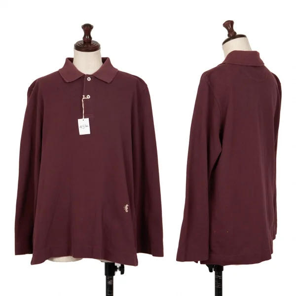 45rpm Long Sleeves Polo Shirt Bordeaux 4 K-126648_001