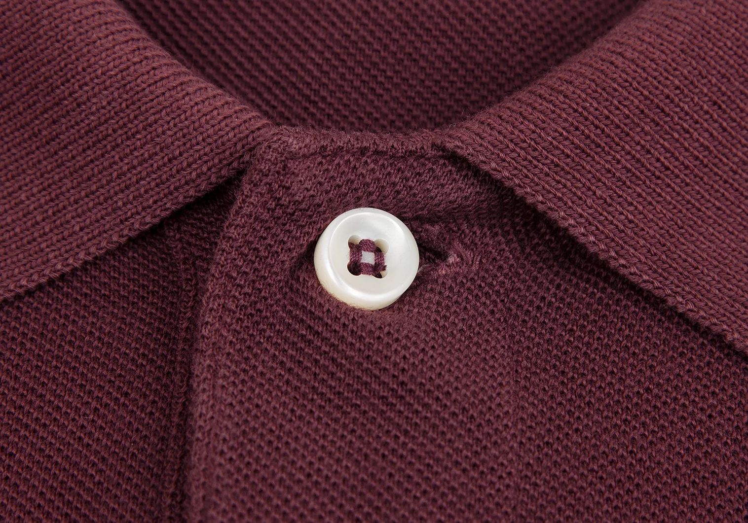 45rpm スーピマカノコの33色四角 ポイント刺繍長袖ポロシャツ ボルドー4 【レディース】 45rpm スーピマカノコの33色四角 ポイント刺繍長袖ポロシャツ