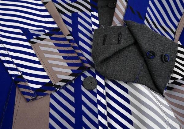 ISSEY MIYAKE Printed Bonding Reversible Coat K-126655_008