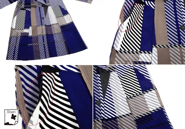 ISSEY MIYAKE Printed Bonding Reversible Coat K-126655_009