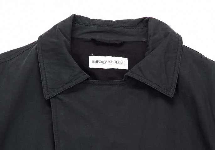 エンポリオアルマーニEMPORIO ARMANI カシミヤロングコート 紺36
