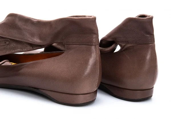 チエミハラCHIE MIHARA ロングアンクルベルトパンプス 茶38(24cm位) K-126694_010