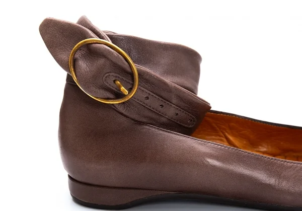 チエミハラCHIE MIHARA ロングアンクルベルトパンプス 茶38(24cm位) K-126694_007