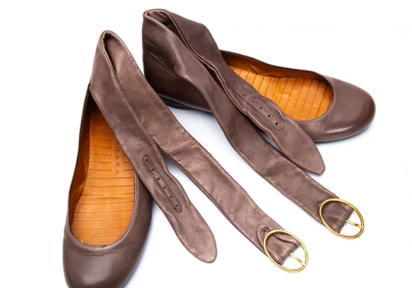 チエミハラCHIE MIHARA ロングアンクルベルトパンプス 茶38(24cm位) K-126694_008