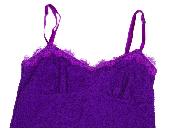 ヴィヴィアンタムVIVIENNETAM チュールパイピングキャミソールチュニック 紫S位 K-126702_003