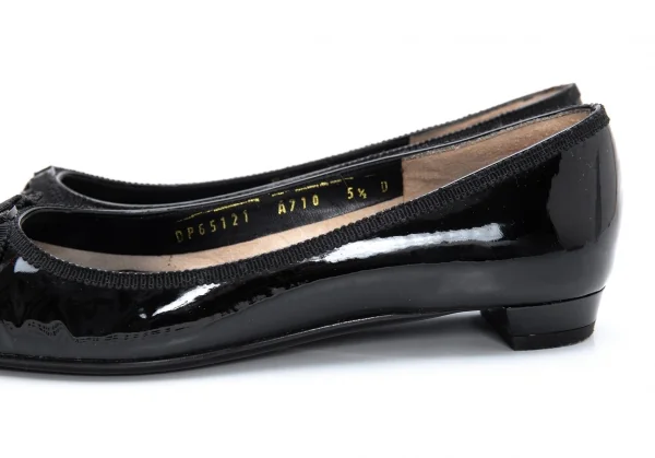 サルヴァトーレフェラガモ Salvatore Ferragamo リボントゥエナメルパンプス 黒5.5(23位) K-126750_006