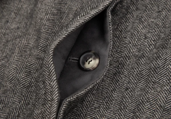 ジャーナルスタンダードJOURNAL STANDARD ウールリネンヘリンボーンラウンドカラーコート 白黒M位 K-126752_010