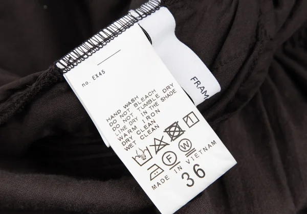 フレームワークFRAMeWORK コットンリネンギャザーレイヤードスカート 茶36 K-126754_012