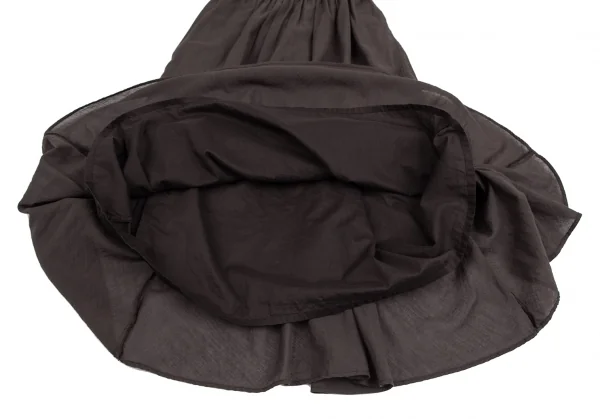 フレームワークFRAMeWORK コットンリネンギャザーレイヤードスカート 茶36 K-126754_009