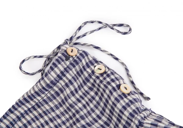 45rpm コットンギンガムチェックギャザースカート 青白2 K-126761_006