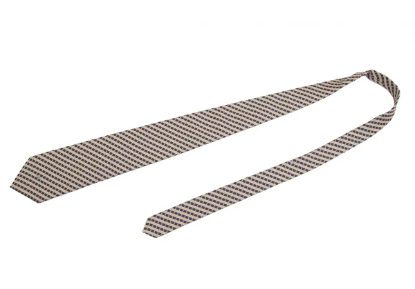 バーバリーロンドンBURBERRY LONDON シルクチェックストライプネクタイ 紺ベージュ K-126767_002