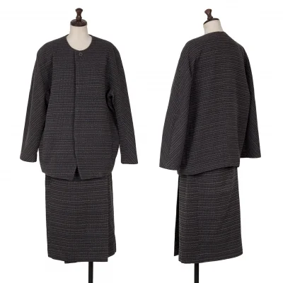 JURGEN LEHL Stitch No Collar Jacket & Wrap Skirt