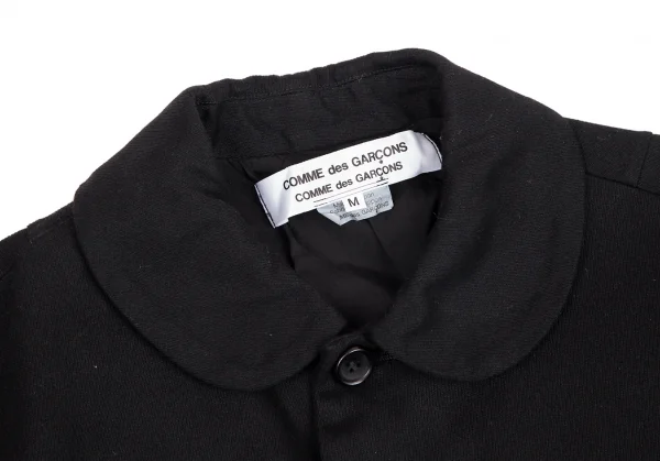 コムコム コムデギャルソンCOMME des GARCONSラウンドカラードルマンショートジャケット 黒M K-126811_003