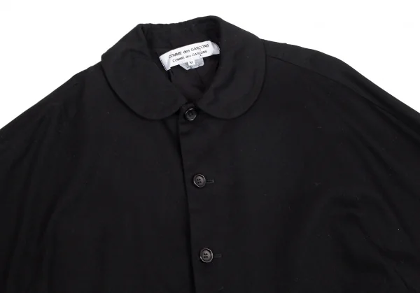 コムコム コムデギャルソンCOMME des GARCONSラウンドカラードルマンショートジャケット 黒M K-126811_004